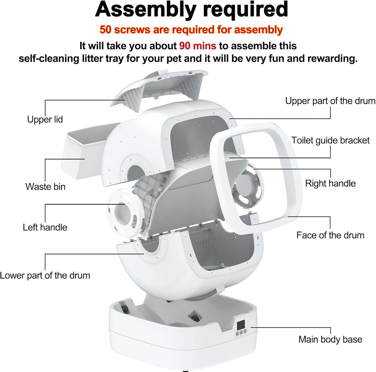 Automatic Cat Litter Box Self Cleaning