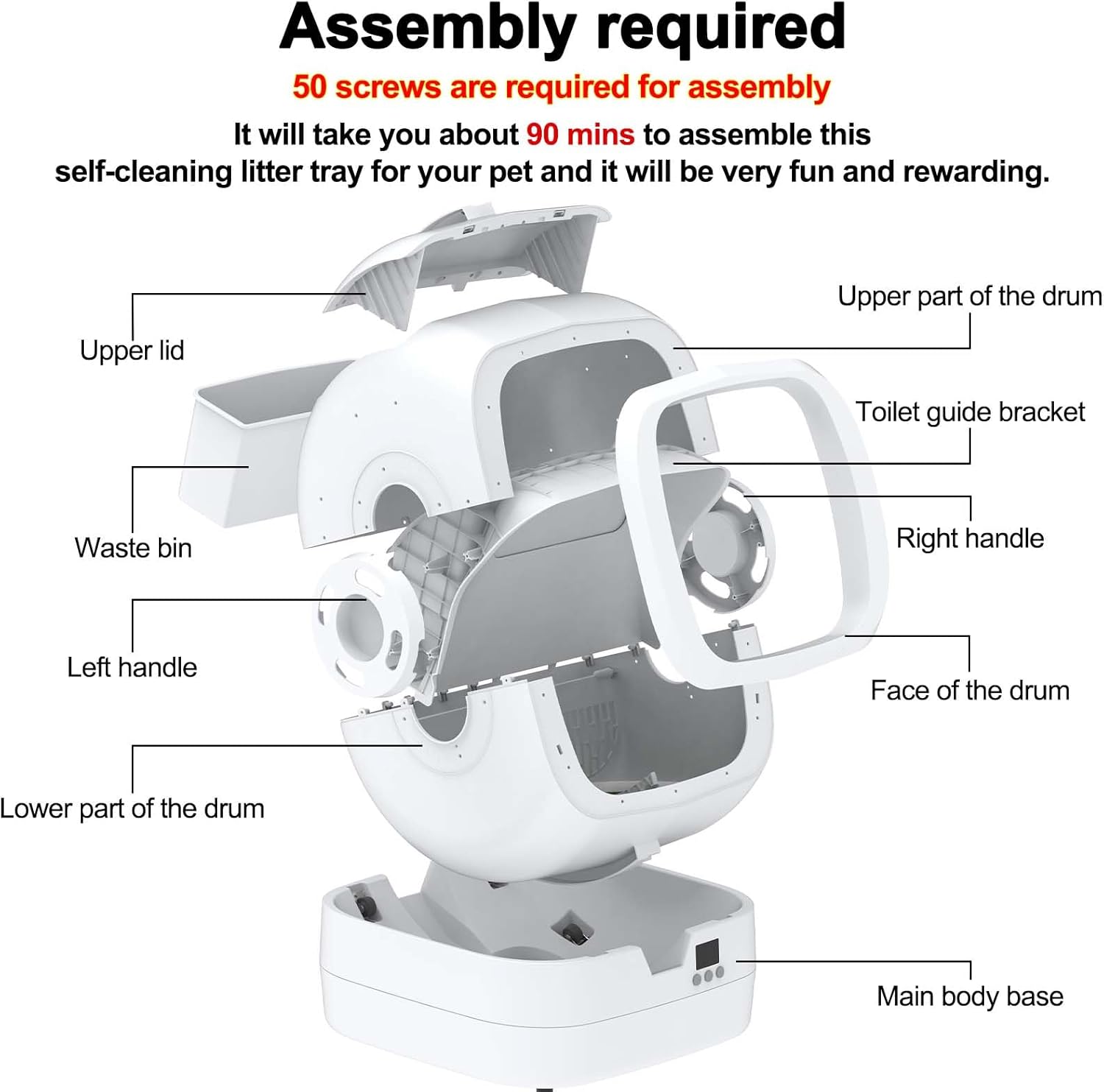 Automatic Cat Litter Box Self Cleaning