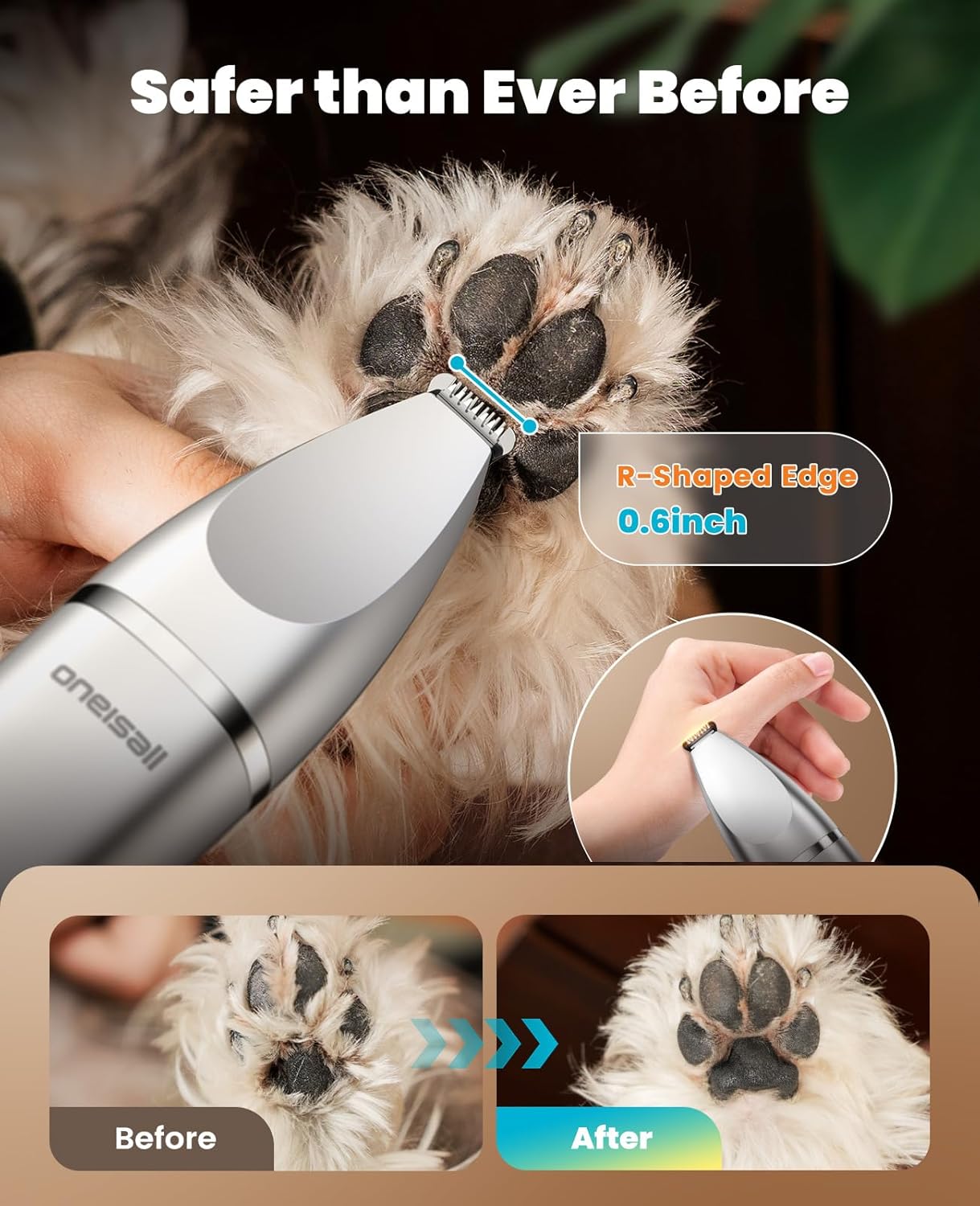 4 in 1 Dog Grooming Kit with LCD Display