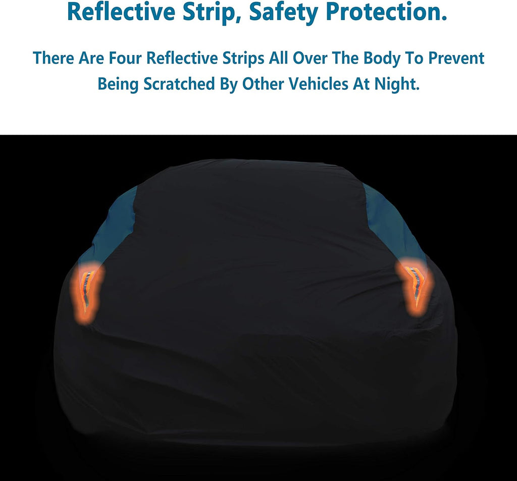 Waterproof Car Cover All Weather Snowproof UV Protection Windproof Outdoor Full car Cover