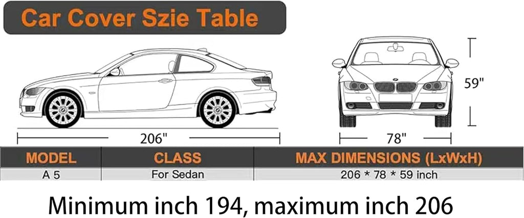 Waterproof Car Cover All Weather Snowproof UV Protection Windproof Outdoor Full car Cover