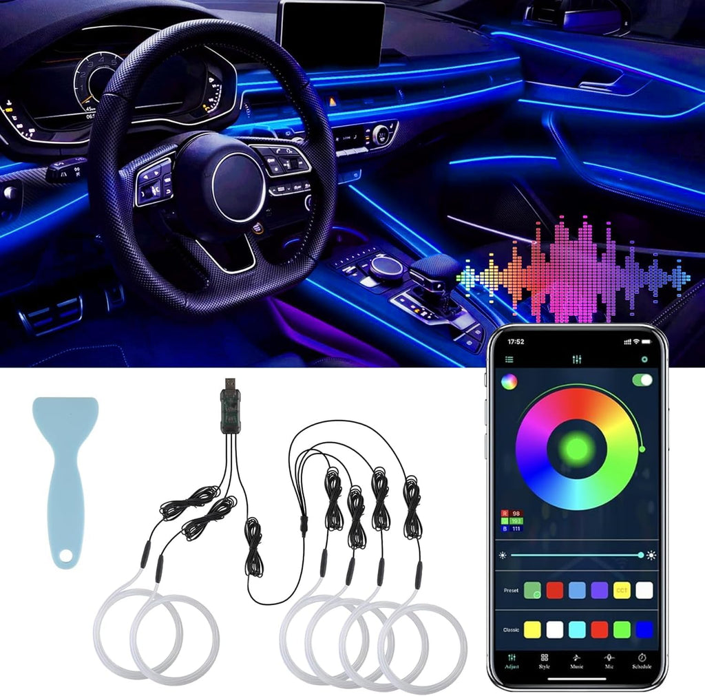 Smart LED Car Lights Interior with USB Port