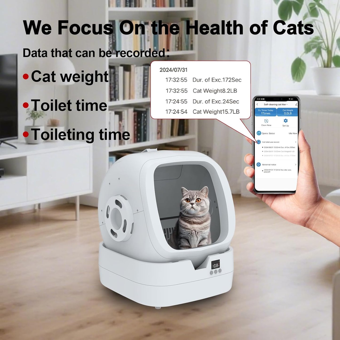 Automatic Cat Litter Box Self Cleaning