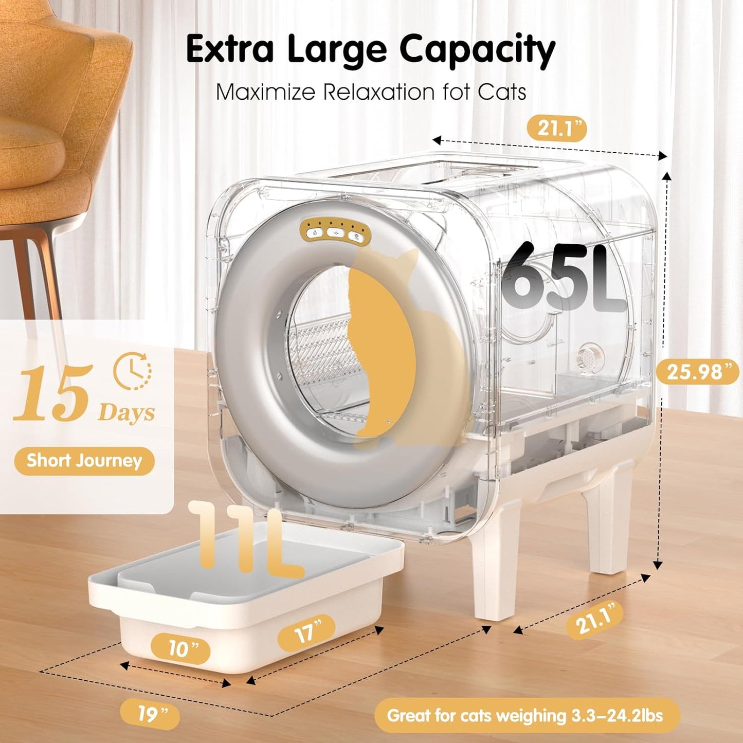 Smart Automatic Cat Litter Box