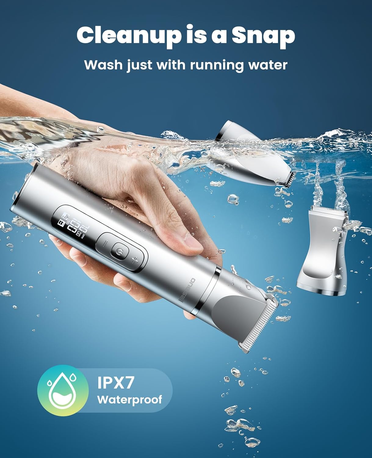 4 in 1 Dog Grooming Kit with LCD Display