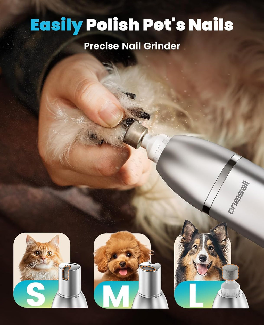 4 in 1 Dog Grooming Kit with LCD Display