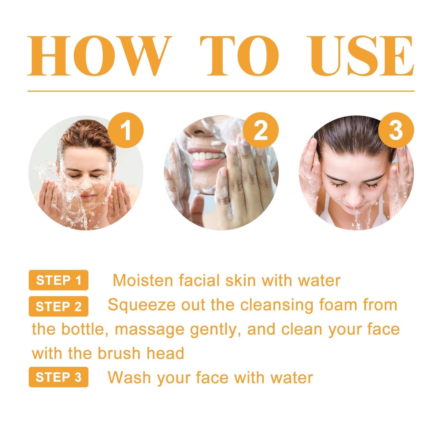 Turmeric Facial Cleanser Deeply Cleanses The Facial Skin, Fades Acne Marks And Acne Marks, And Moisturizes, Brightens And Beautifies The Skin