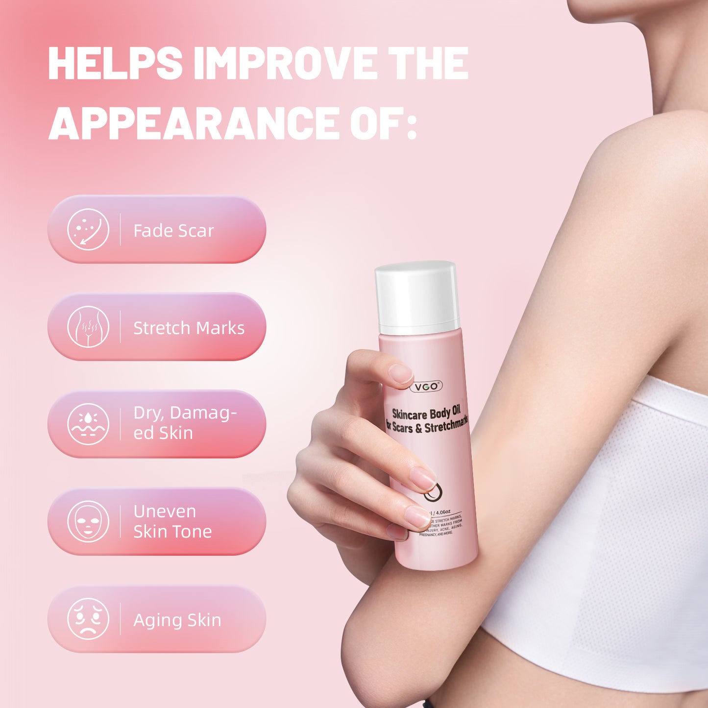 Skincare Body Oil For Scars & Stretchmarks