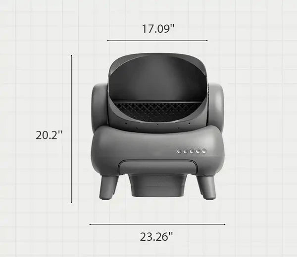Open-Top Self-Cleaning Cat Litter Box